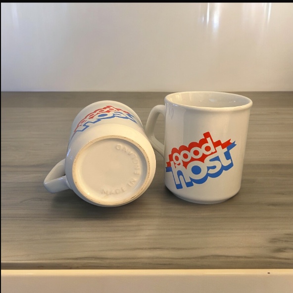 Vintage "good host" Iced Tea Set of 2 Mugs Restaurant Style image indicator(4)