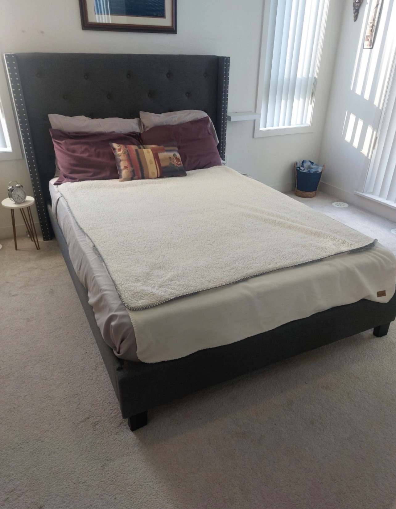 Grey bed frame - photo 2