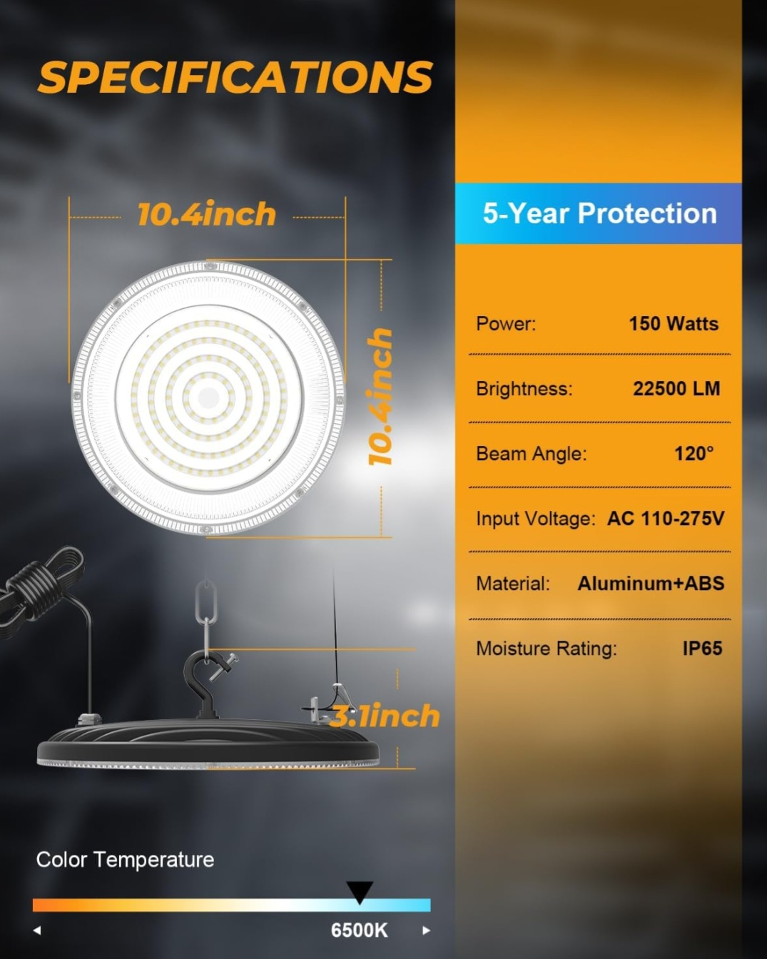 UFO LED Light_High Bay 150W - photo 3