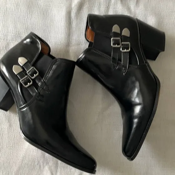 Patent Western Buckle Boots image indicator(2)