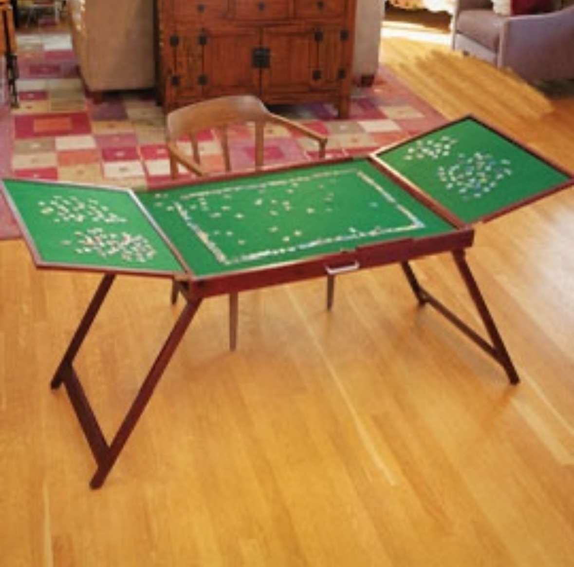 Fold-and-Go Wooden Jigsaw Table