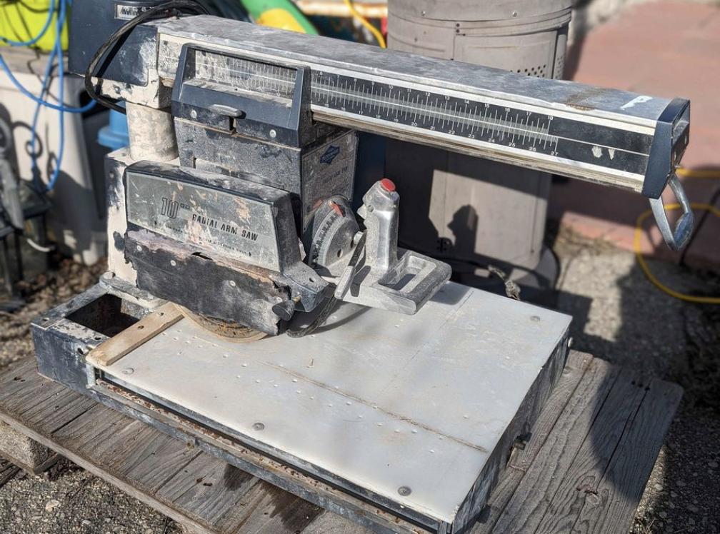 VINTAGE Eaton Techomaster Radial Arm Saw thumbnail