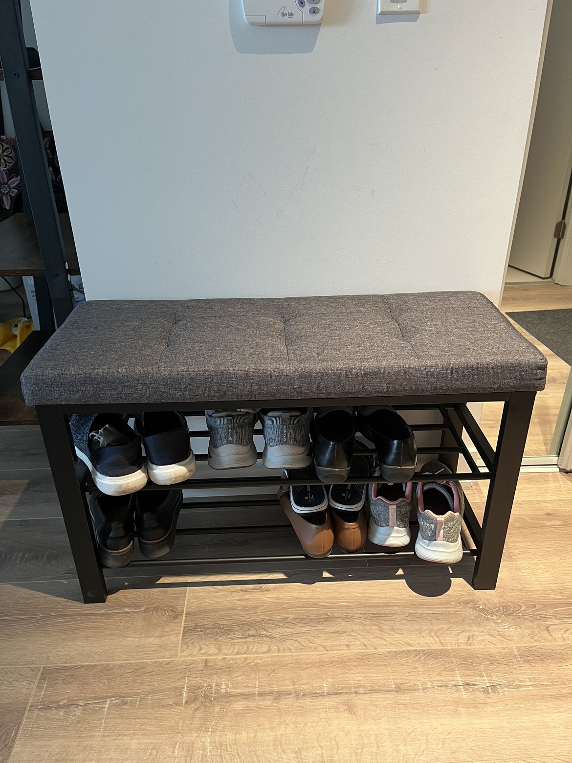 Songmics 3 Tier Shoe bench for entryway - photo 3