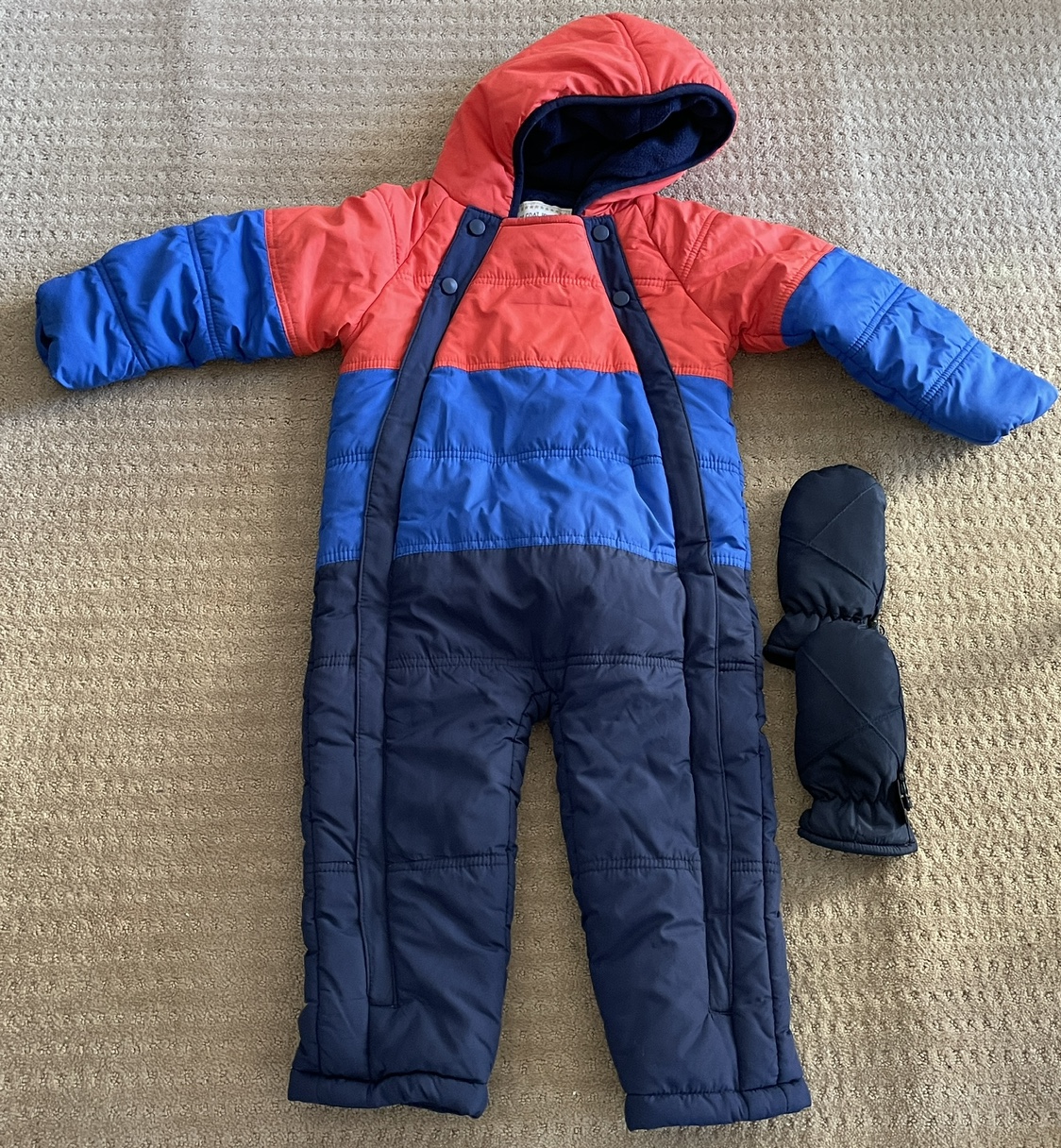 Kids Snowsuit - 3-4 yrs with gloves Marks & Spencer thumbnail