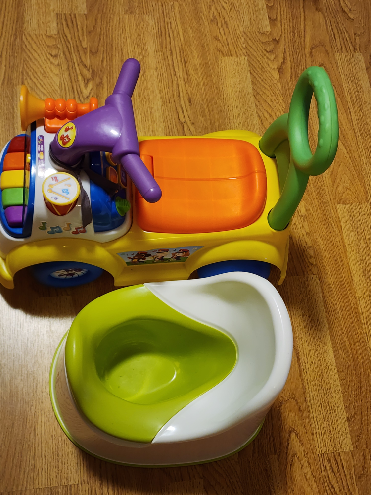 Fisher Price little people Music parade Ride On and Ikea potty - photo 2
