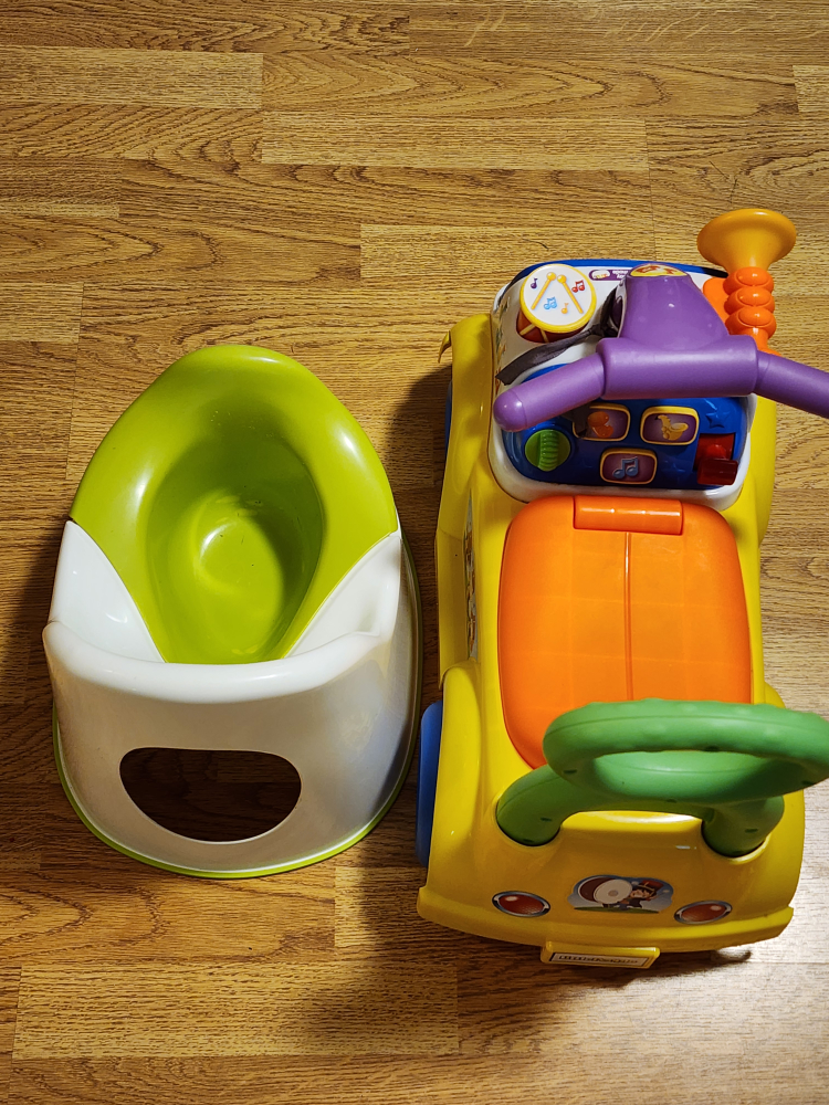 Fisher Price little people Music parade Ride On and Ikea potty - photo 3