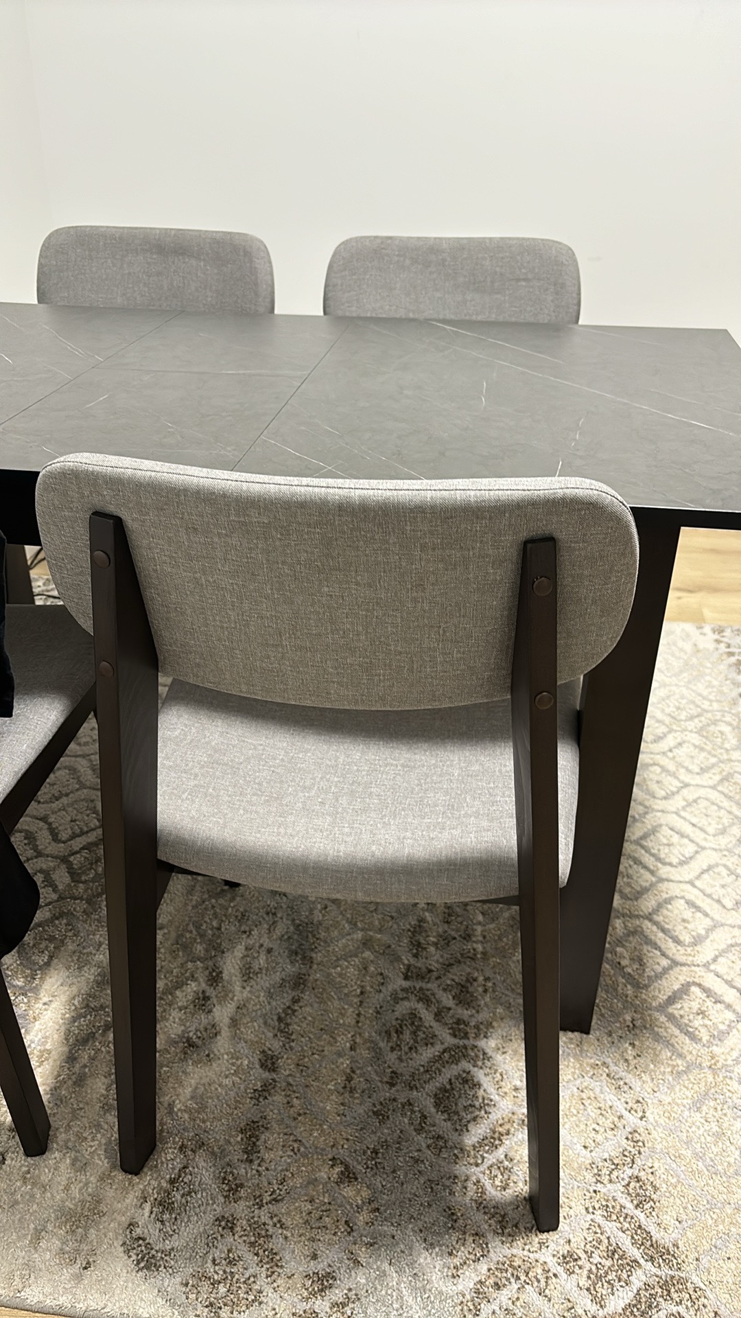 Brand New Condition Wooden Dining Table and 4 Chairs