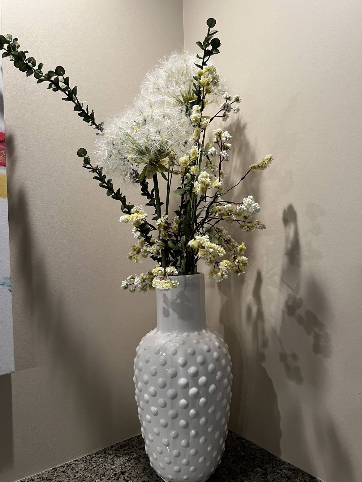 Ceramic Pot with arranged flowers - photo 4