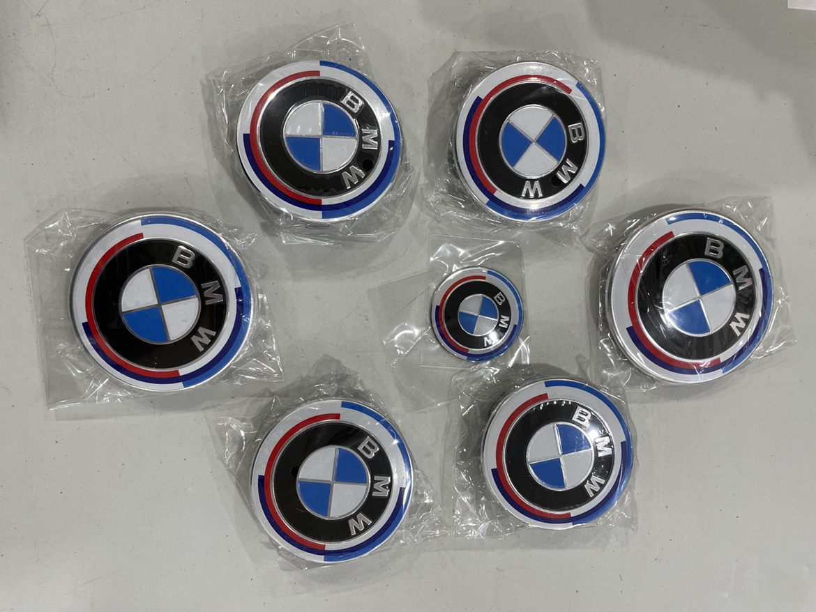 7 pcs BMW Wheel center caps with front and rear logo - photo 2