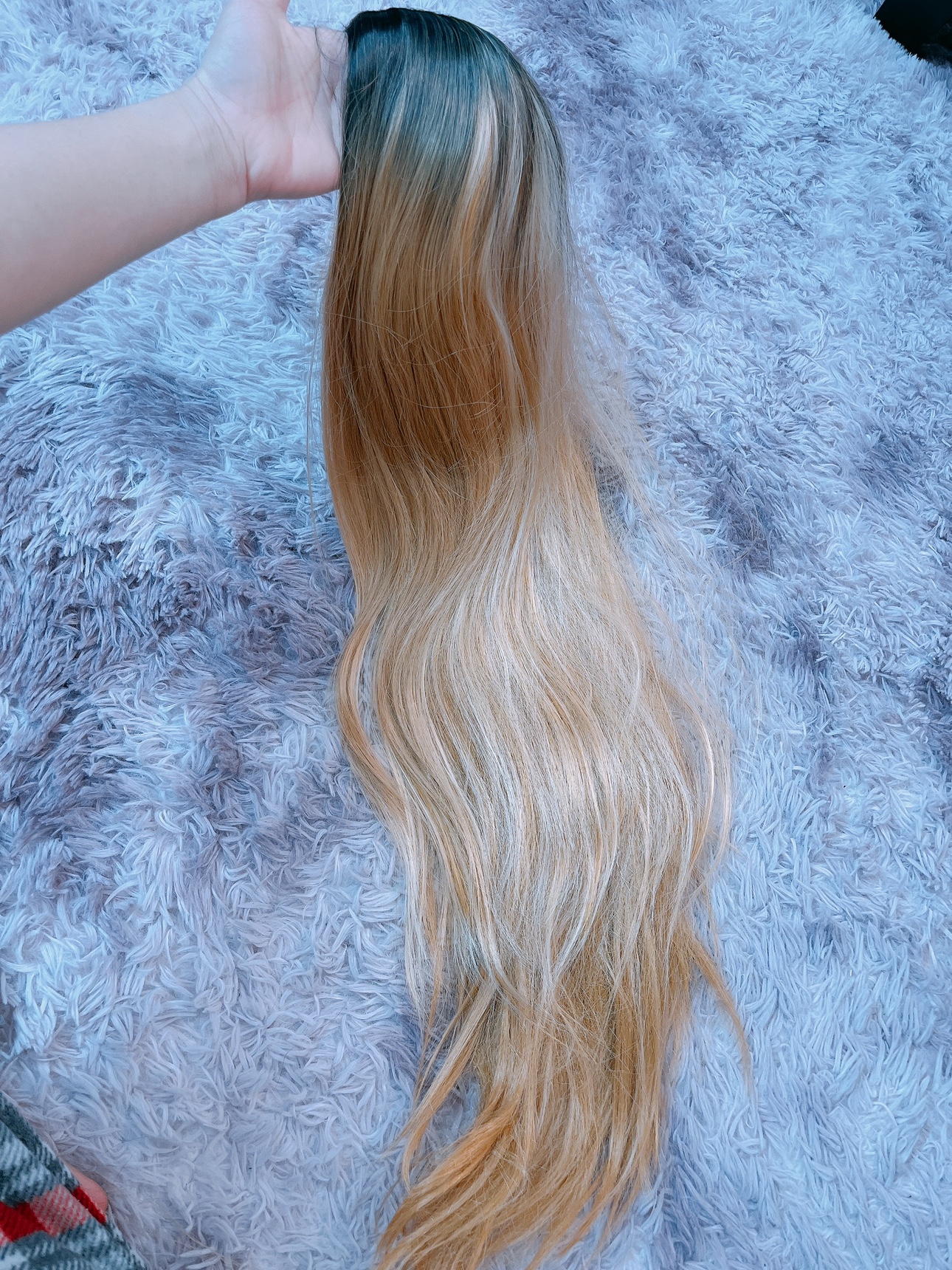 Curl wig with black highlights - photo 3