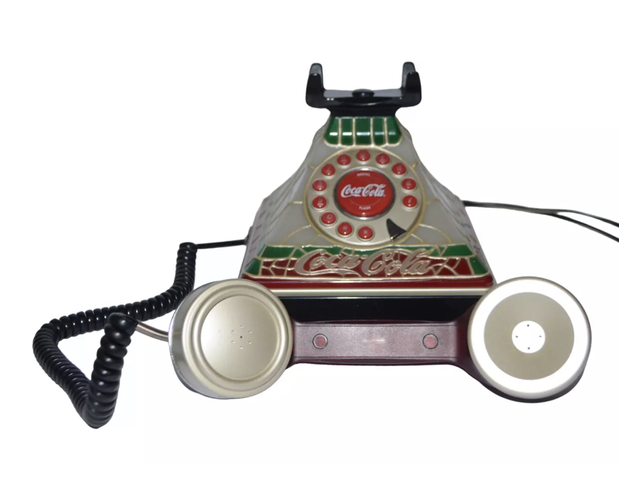 Coca Cola Landline Telephone - Tiffany Style Vintage image indicator(3)