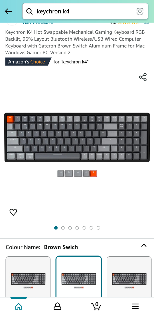 New Keychron k4 v2 mechanical keyboard thumbnail
