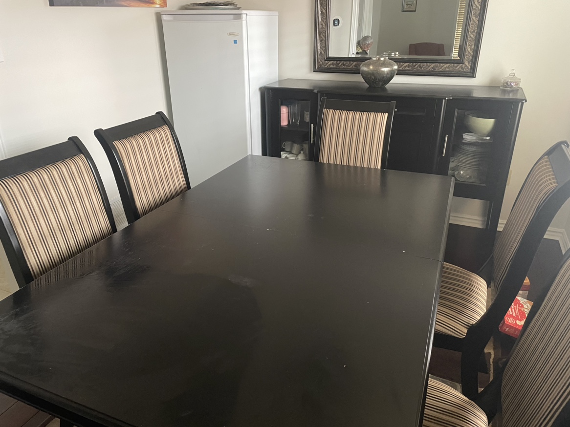 Dining table with chairs