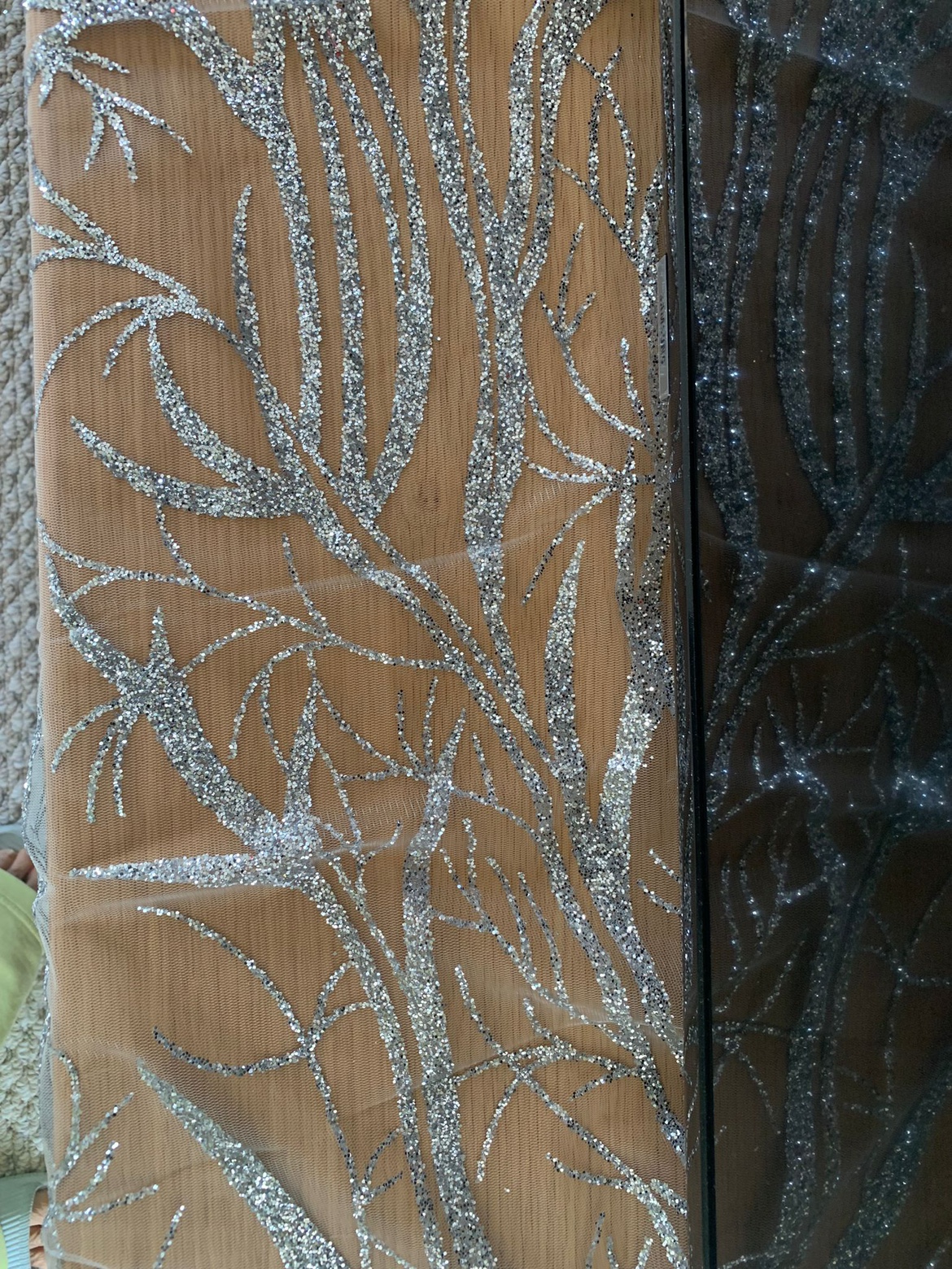 1 pc lace with glittered sequins - photo 3