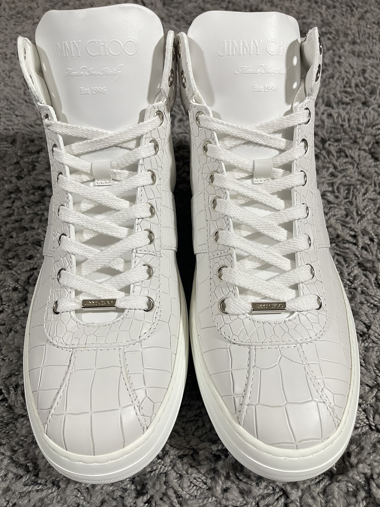 Jimmy Choo Ultra White Croc Belgravi Limited Edition Sneaker image indicator(6)