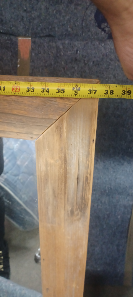 Large rustic mirror