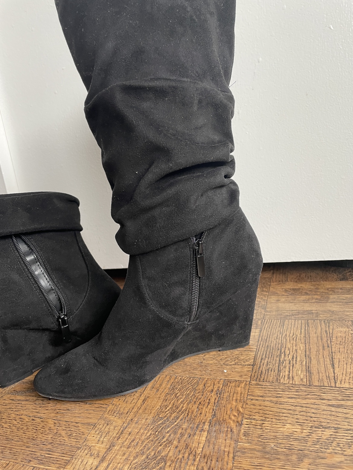 Heeled boots Faux suede - photo 2