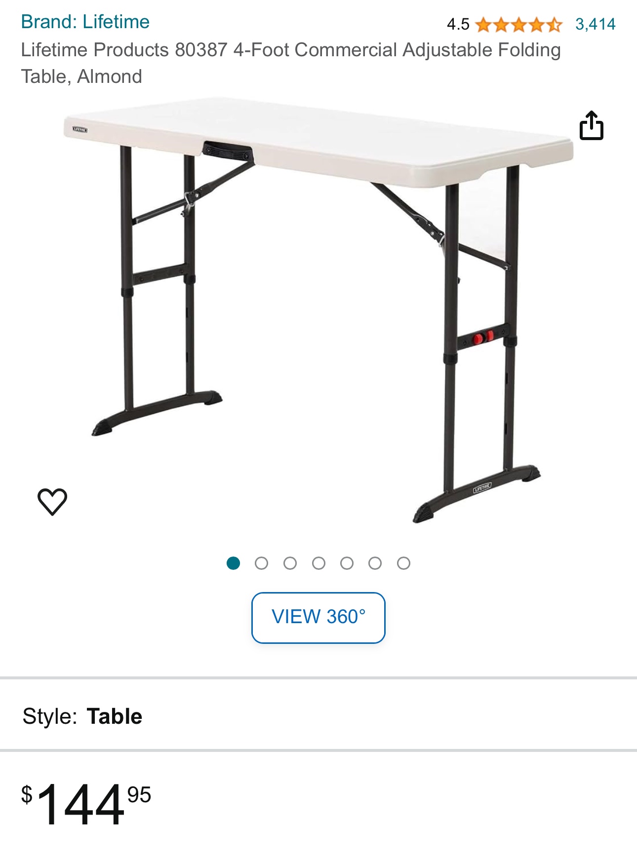 Folding table - photo 2