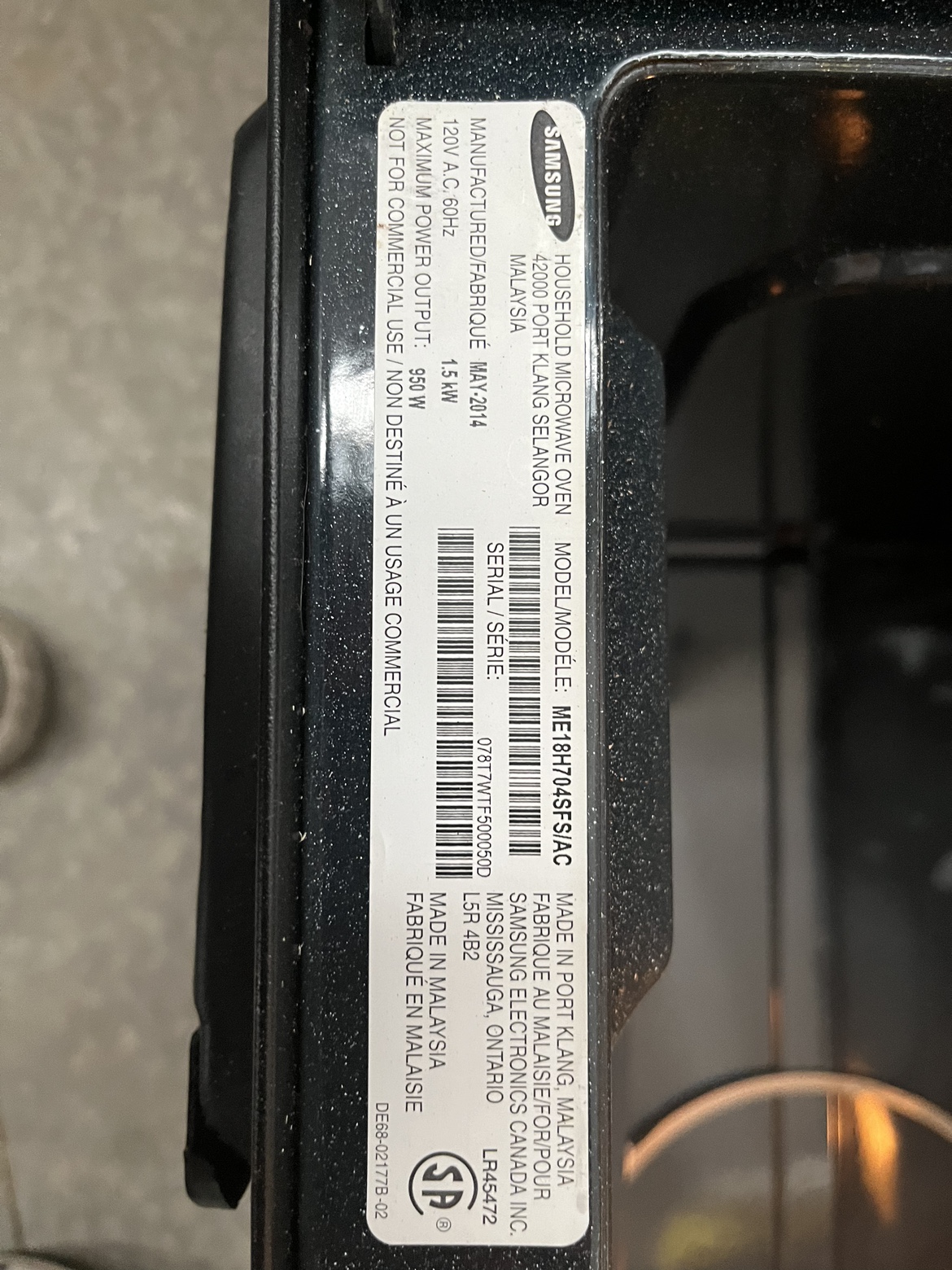 Samsung microwave - photo 2
