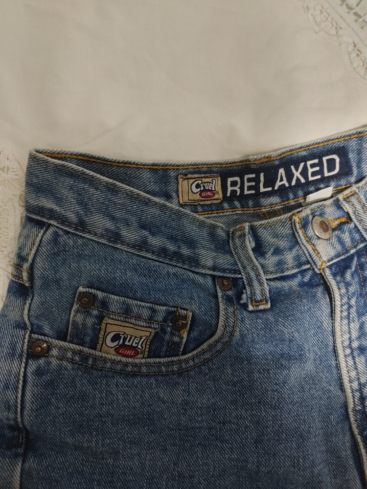 Y2K vintage Cruel girl denim high top jeans. - photo 5
