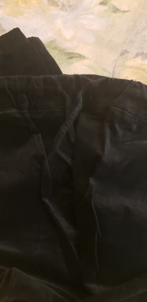 Black velvet pants image indicator(4)
