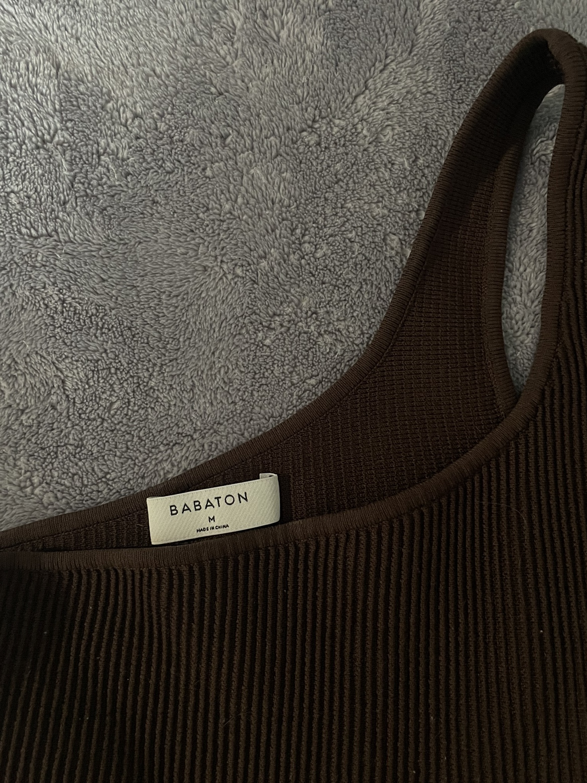 babaton sculpt knit one shoulder top - photo 2