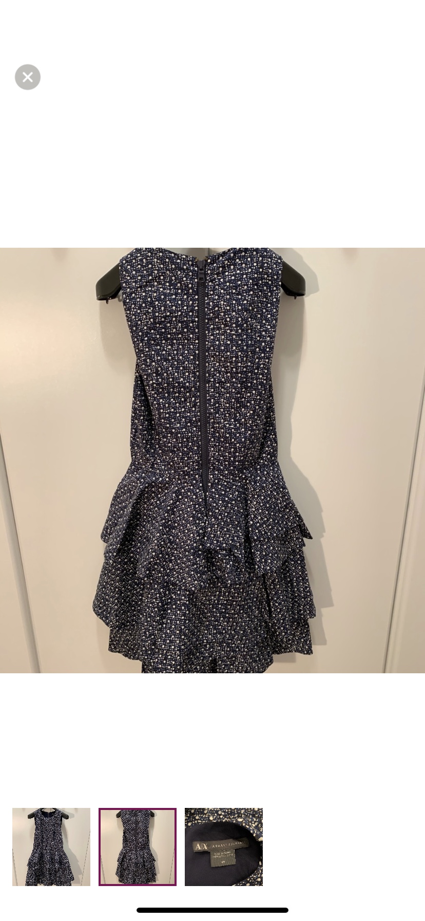 New A/X Tiered Fit and Flare Dress - Size 0 image indicator(4)