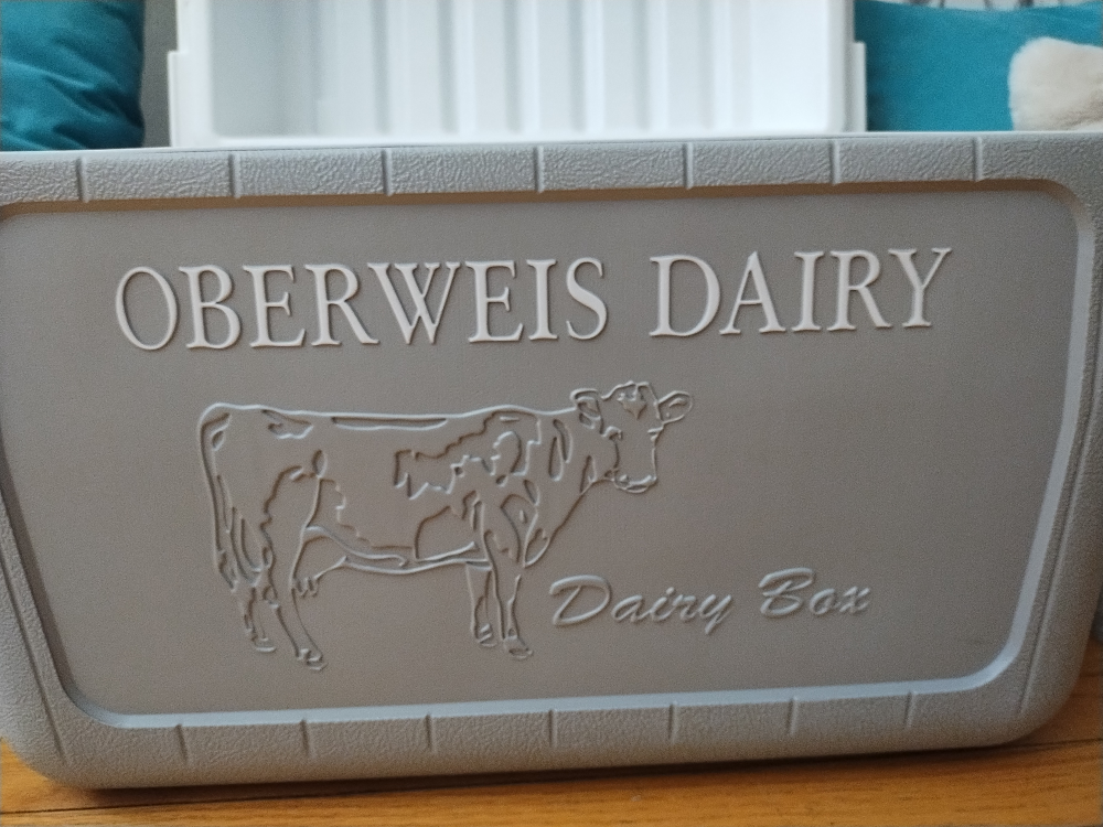 Vintage Coleman Oberweis Dairy 28qt Cooler Excellent Condition - photo 2