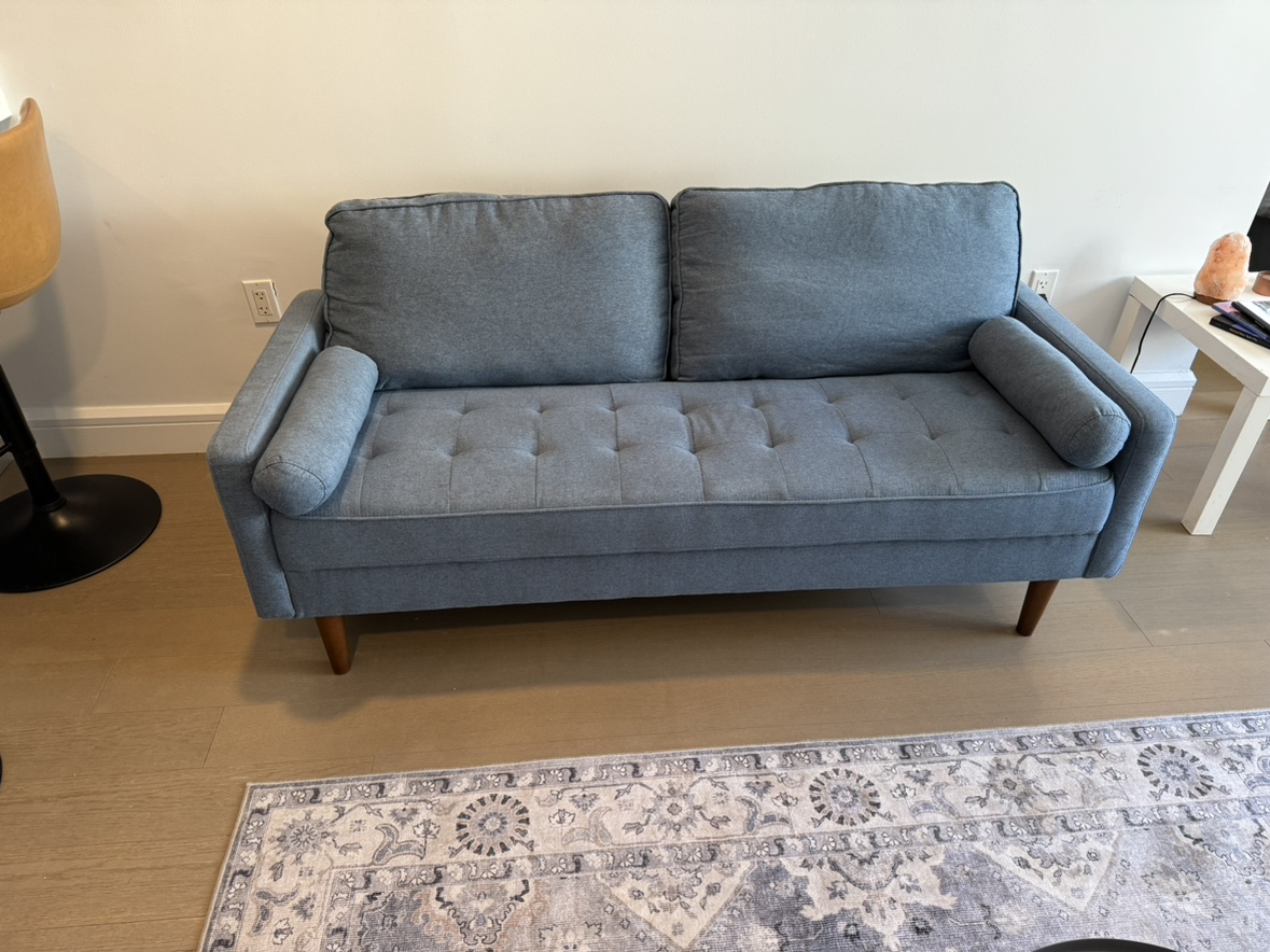 68 inch mid century modern sofa - photo 3