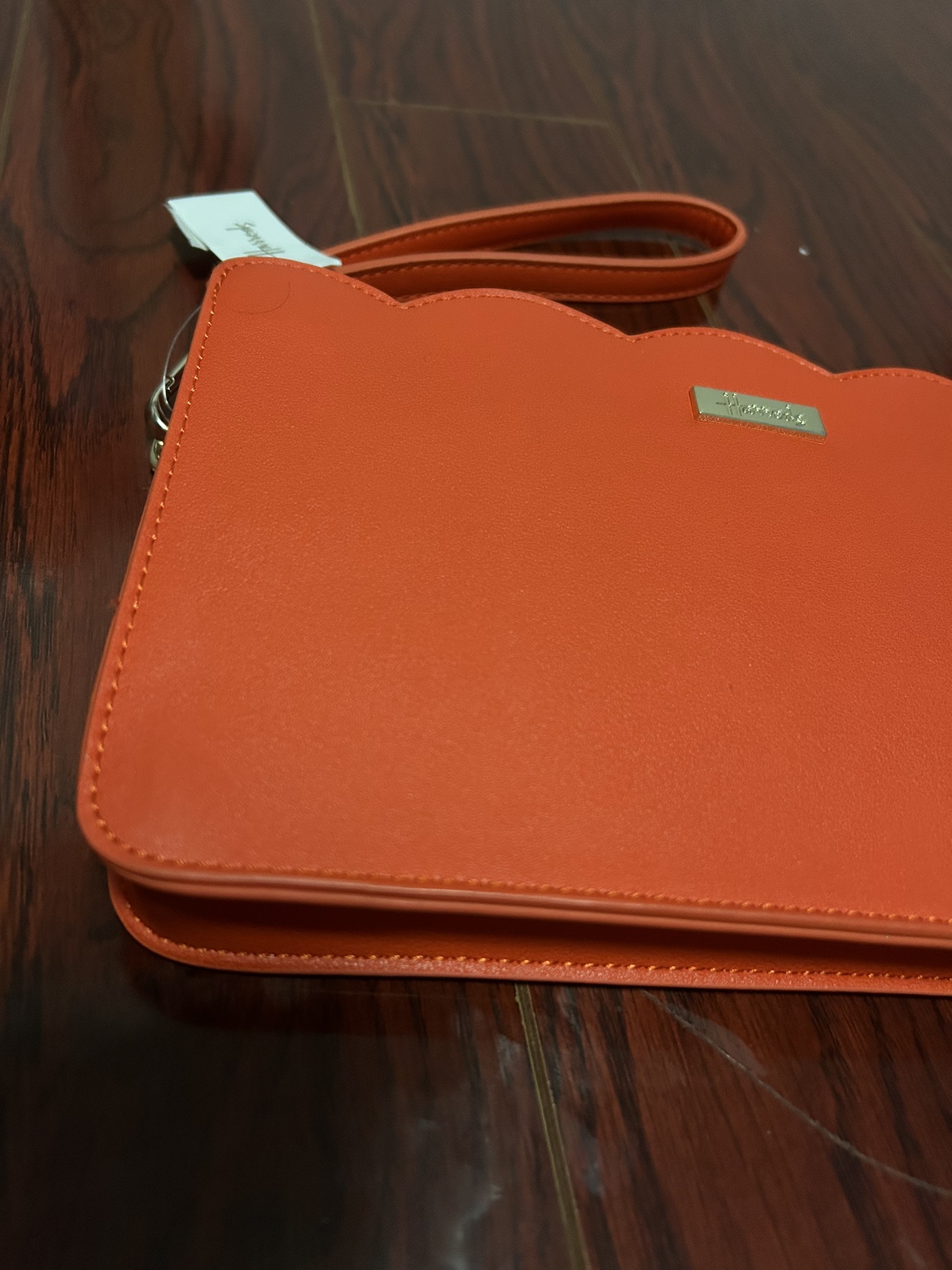 Harrods Scalloped Purse in Orchid image indicator(2)