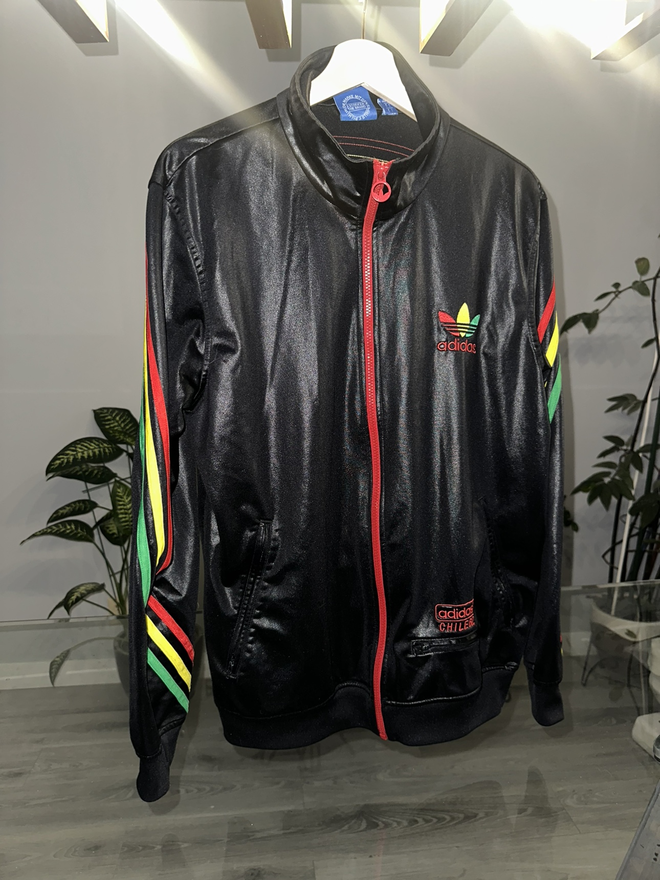 Adidas, Black Zip-Up Sweater