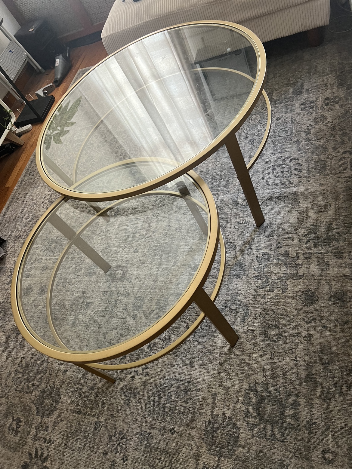 Wayfair coffee Table Gold Glass - photo 3