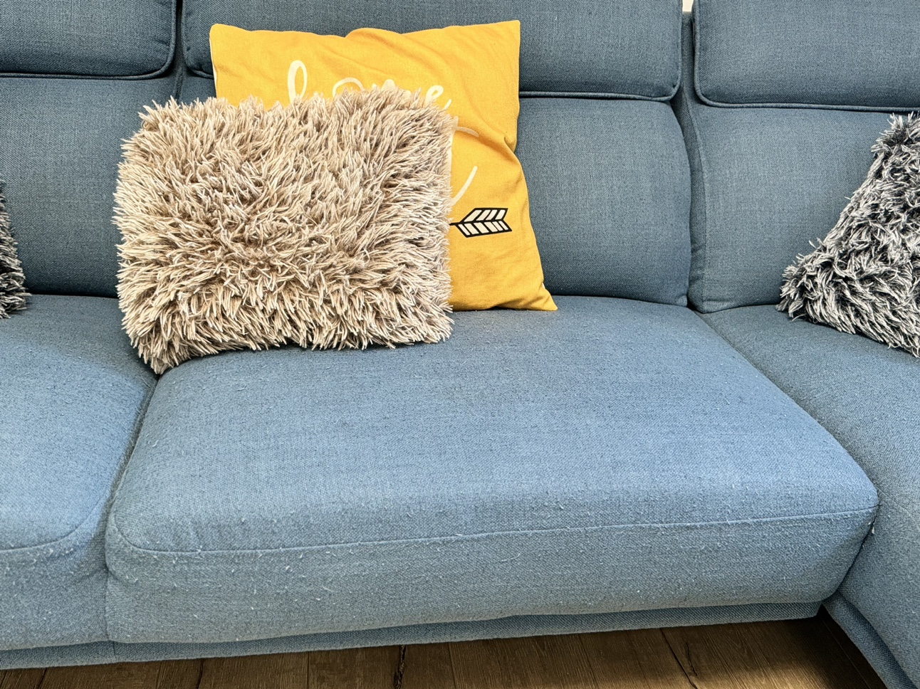 Blue sectional - free delivery - photo 5