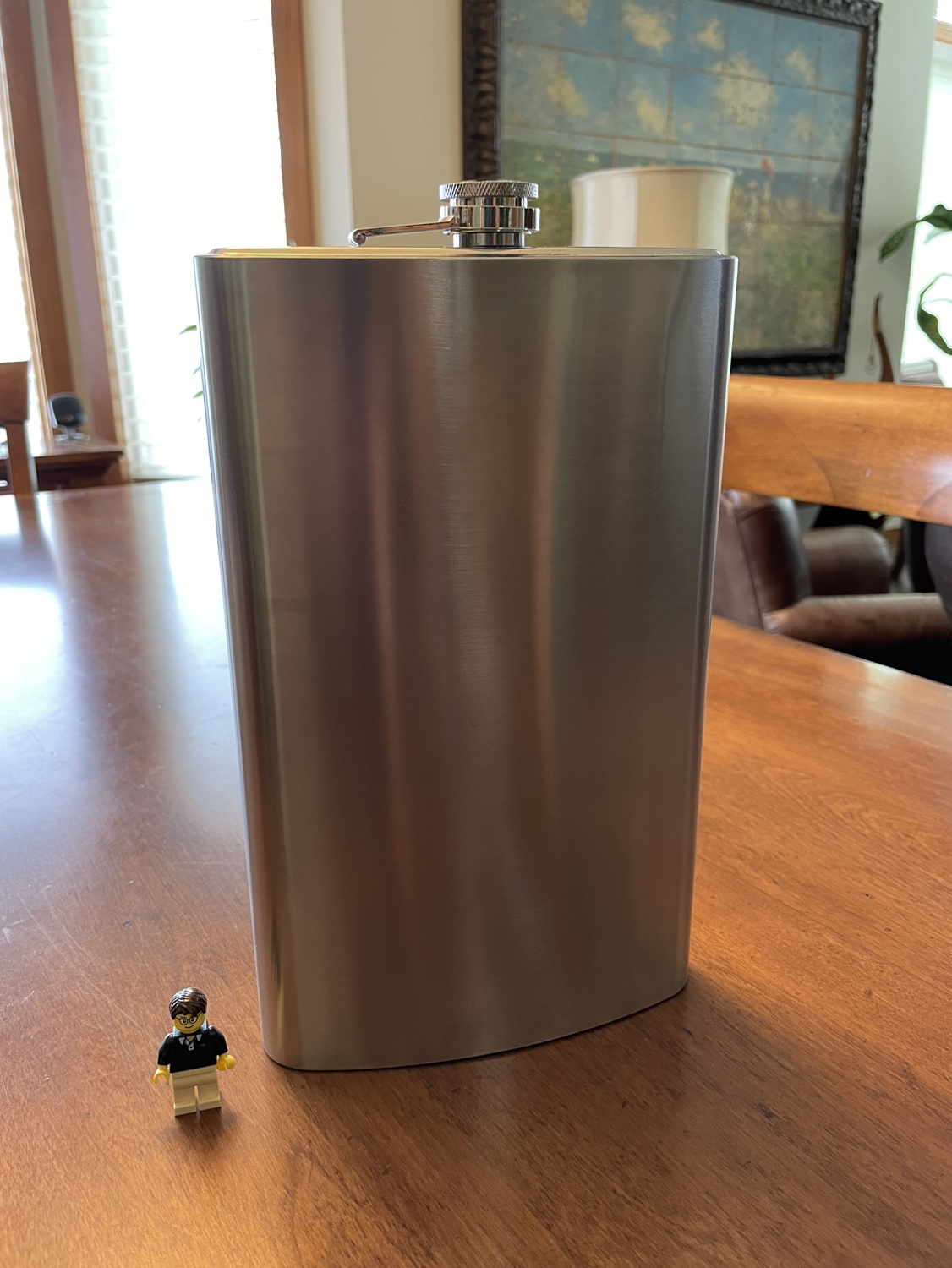 Giant stainless steel flask 64 oz - photo 2