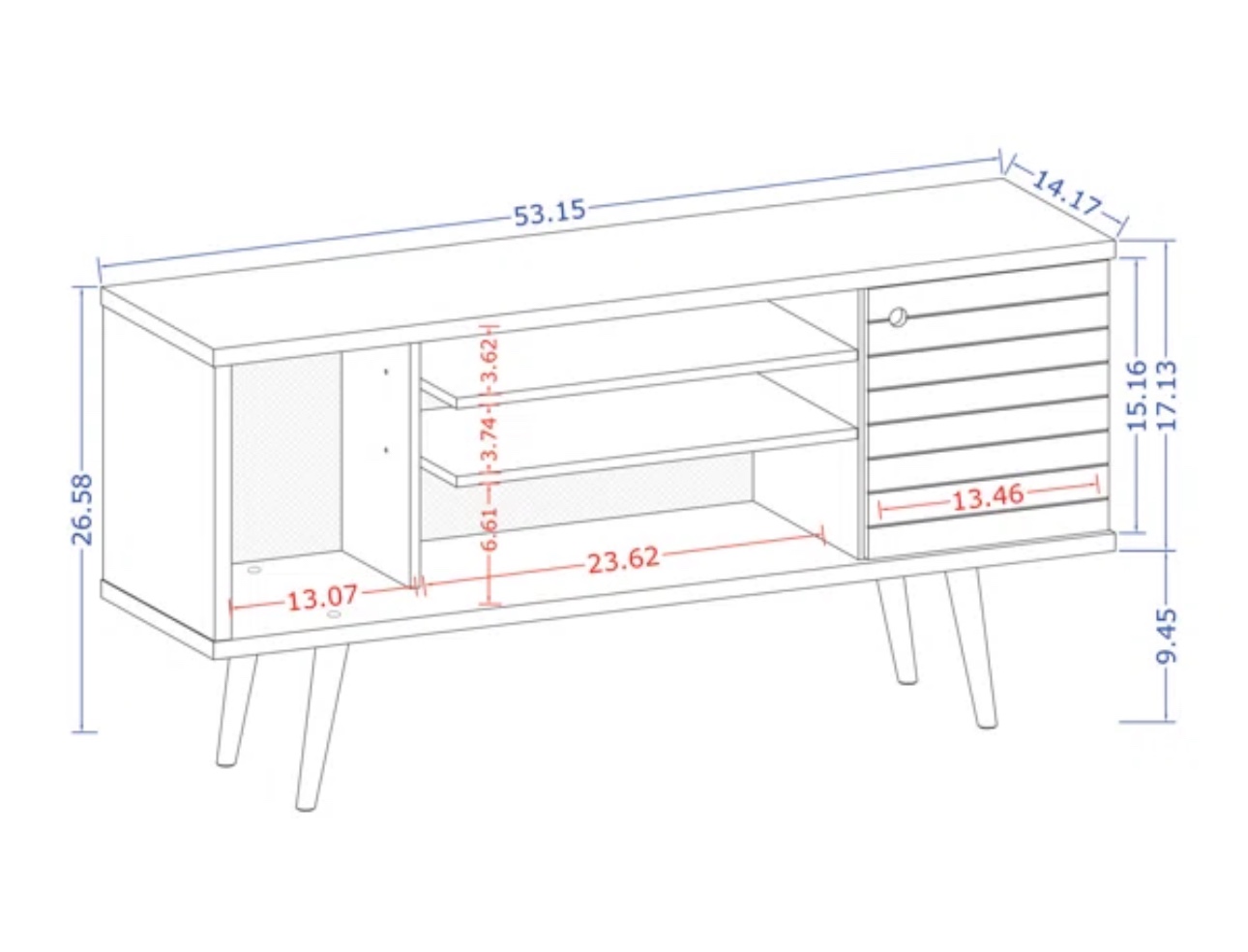 53.14” Media/TV Console - photo 4