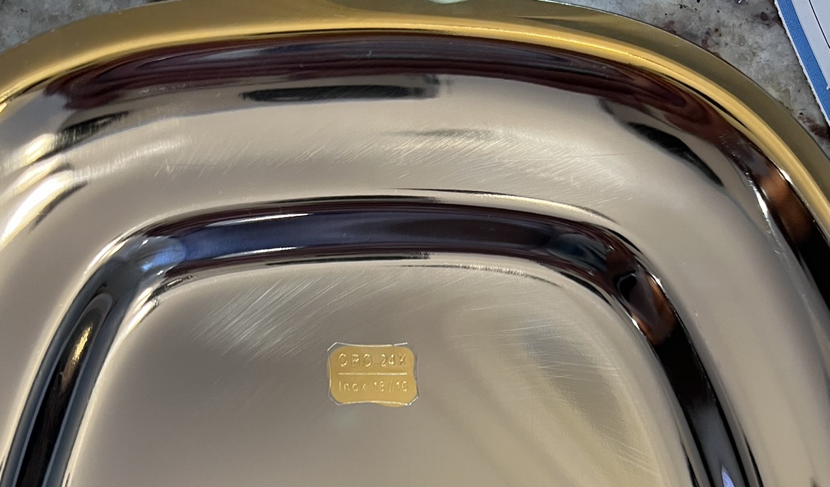 Gold trim serving trays - photo 2
