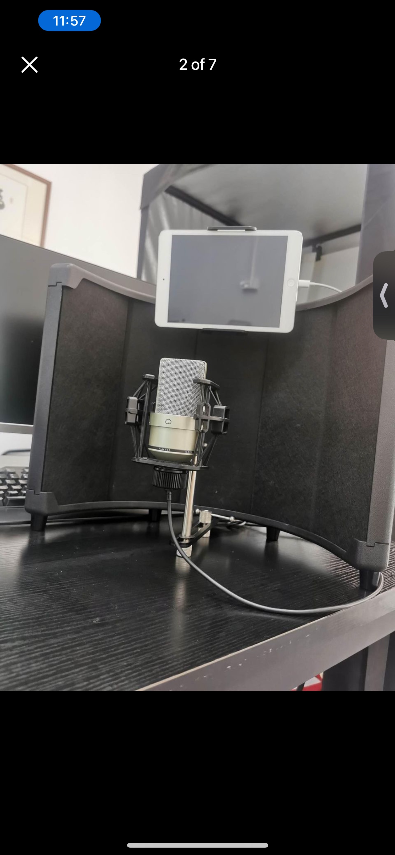 Microphone recording booth home studio isolation shield
