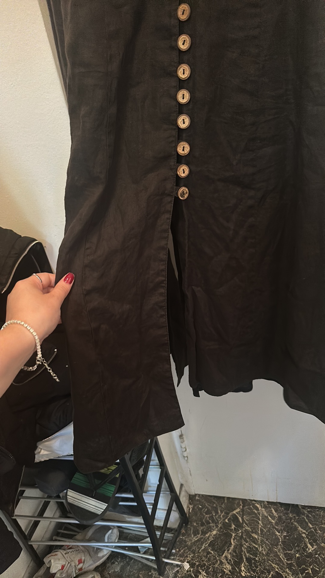 Linen button down dress image indicator(3)