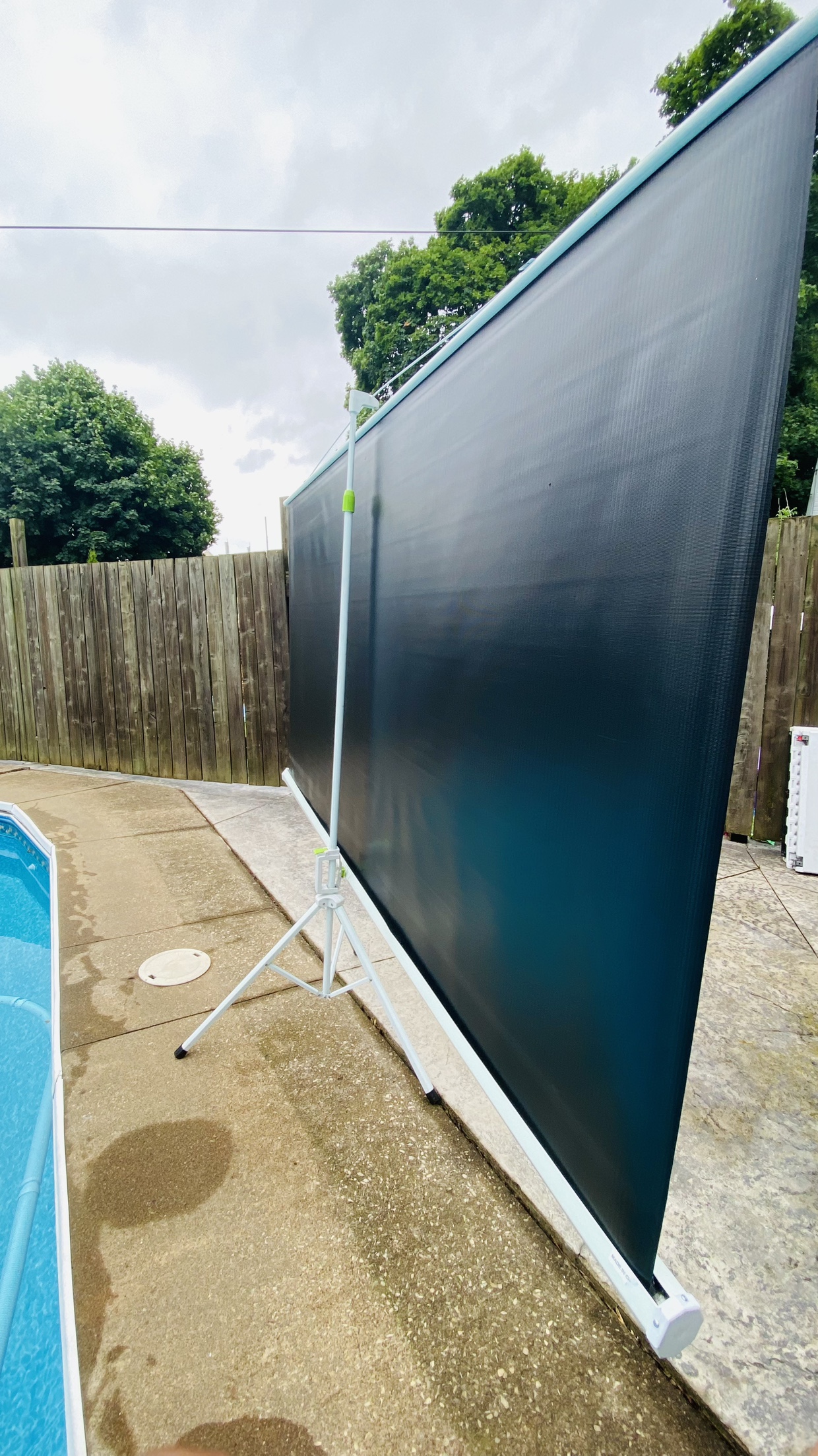 10ft White Projector Screen with Tripod Stand - photo 3