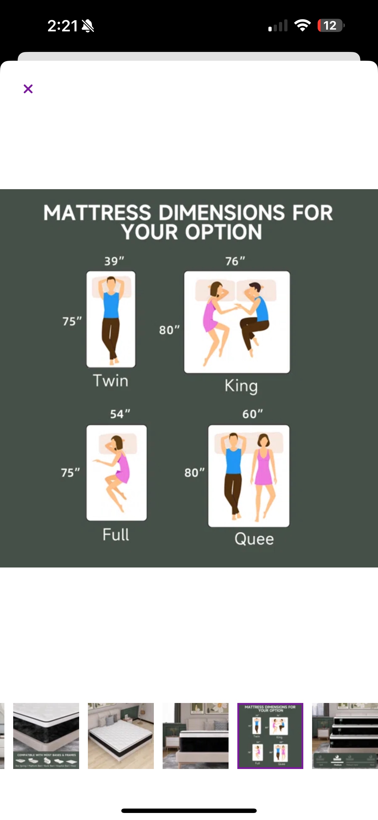 Mattress, queen size - photo 5