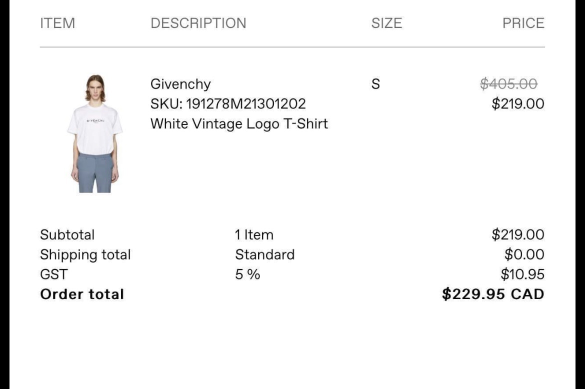Givency White Tee - photo 4