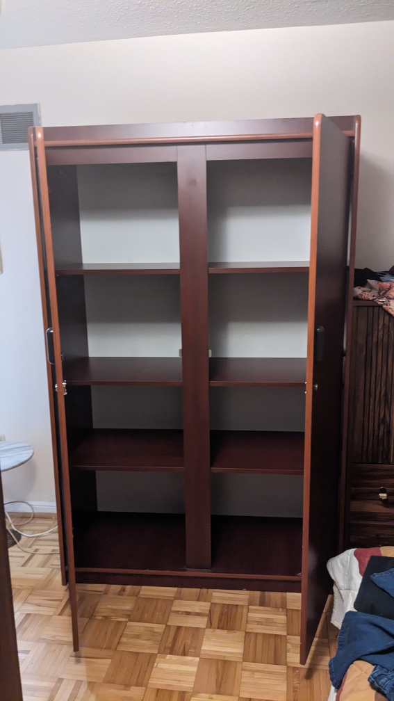 MOVING: Two Door Mirrored Armoire image indicator(2)