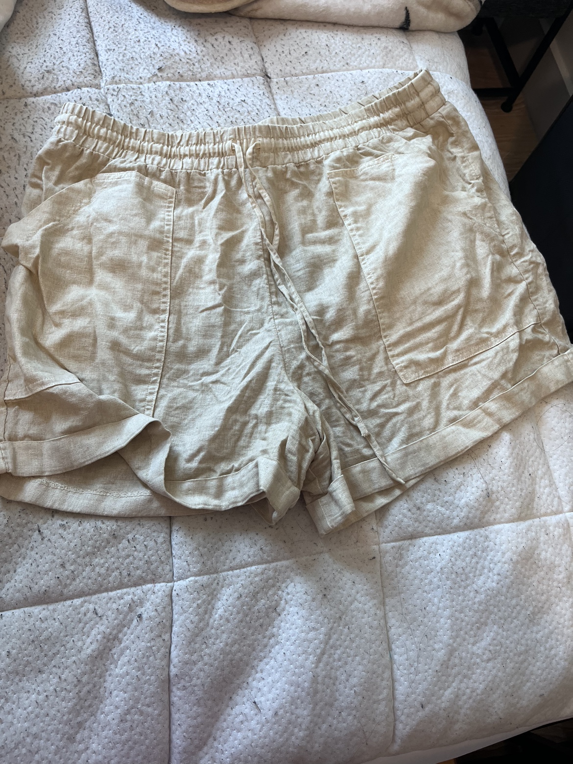 Cream shorts