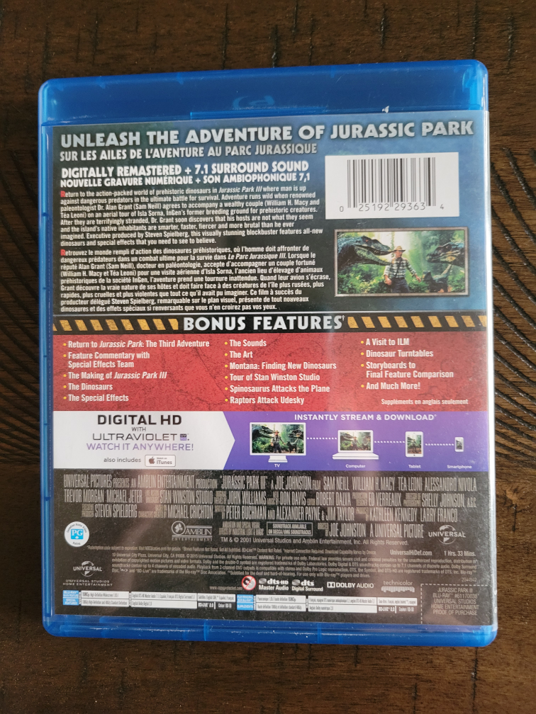 Jurassic Park Trilogy on Blu-Ray image indicator(6)
