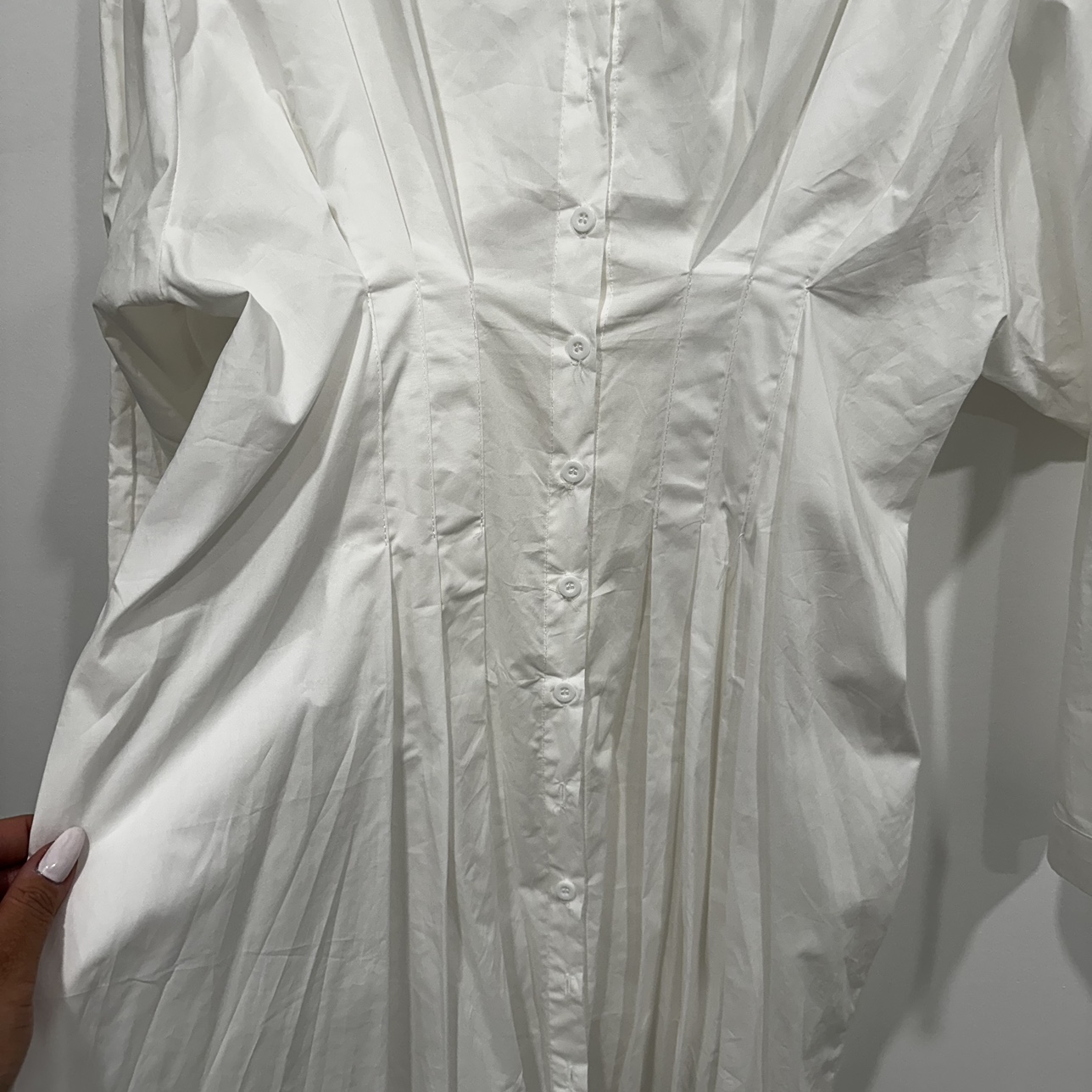 Boohoo Drop Shoulder Fitted Shirt Dress image indicator(3)