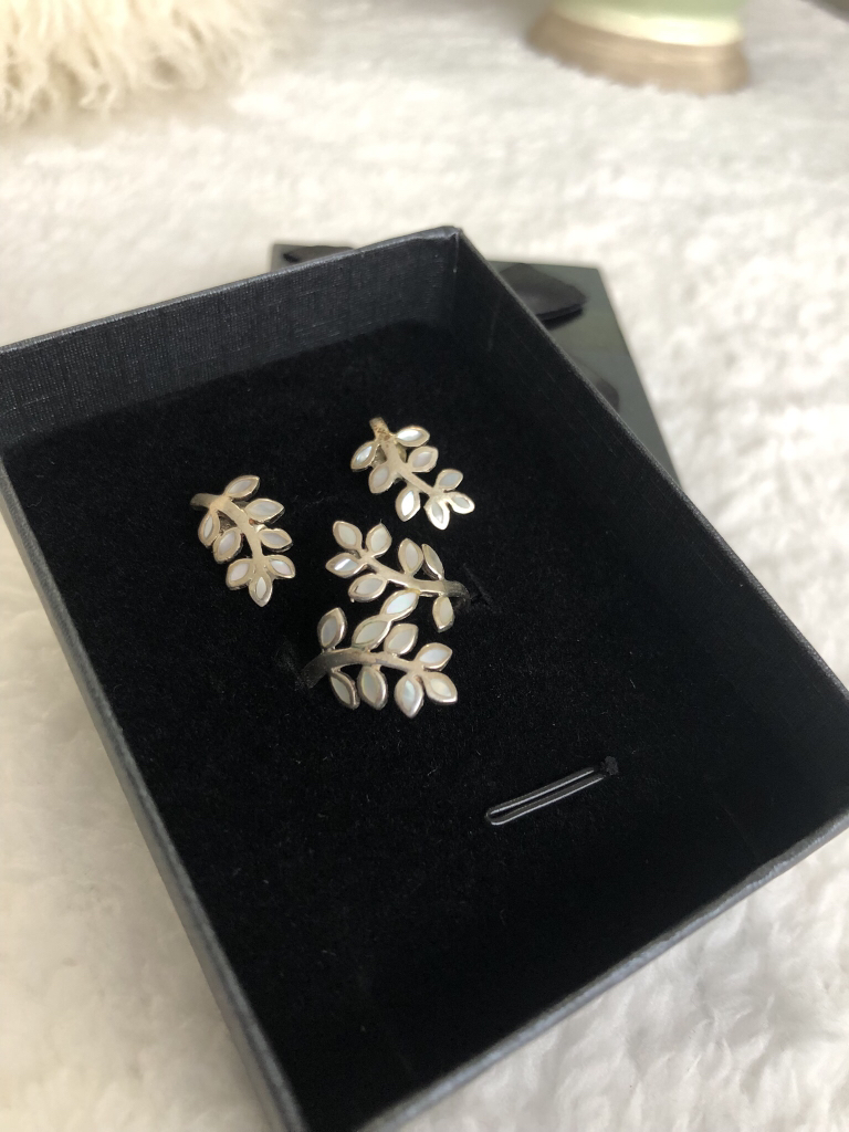 Jewellery earrings and ring set from Greece