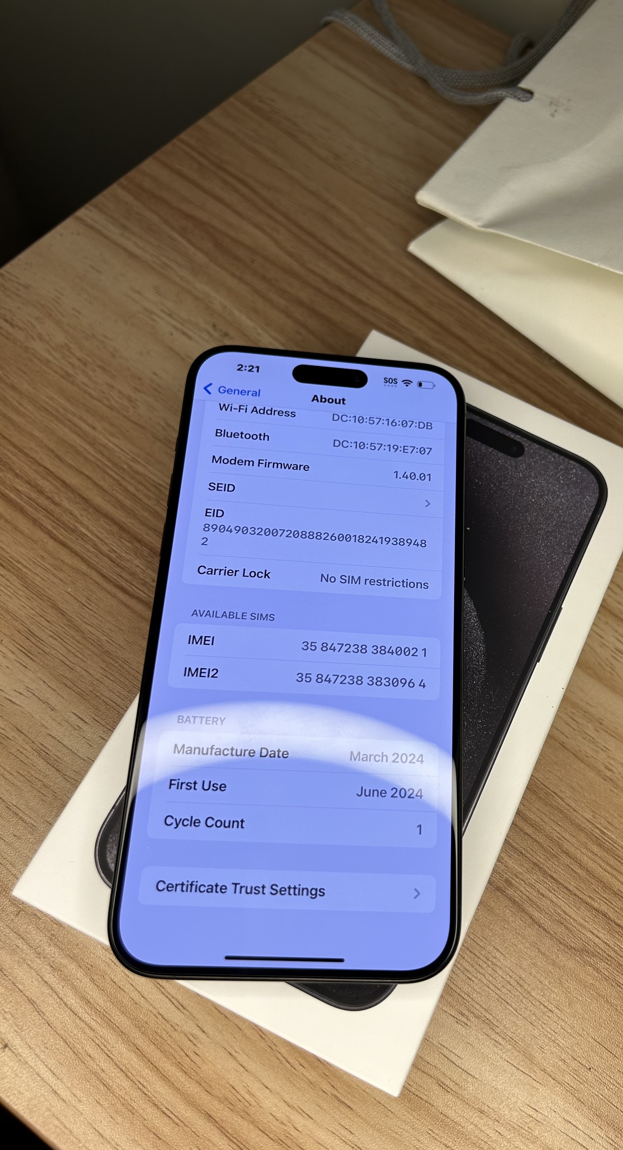 iPhone 15 Pro Max 256GB - Titanium Black - photo 5