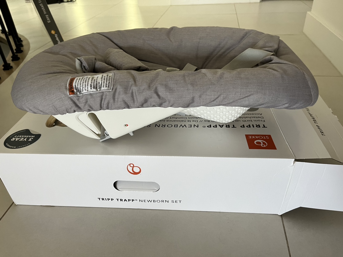 Rarely used Tripp Trapp Newborn Set, Grey