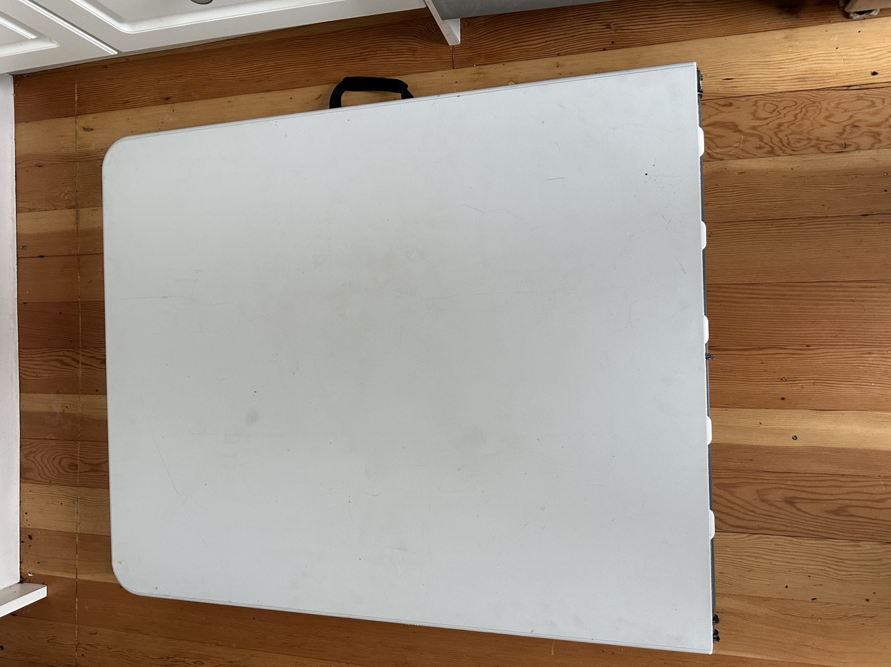Folding table for sale (with handle & wheels)