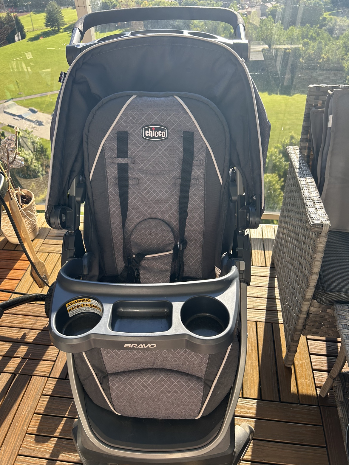 CHICCO BRAVO STROLLER WITH CAR SEAT